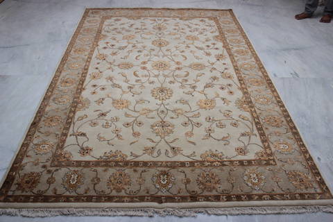 Jaipur White Hand Knotted 61 X 91 Area Rug 905-115640 Image 1