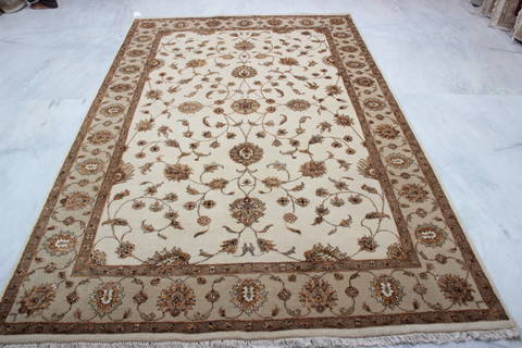 Jaipur White Hand Knotted 61 X 91 Area Rug 905-115640 Image 3