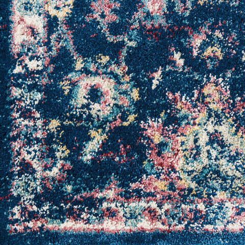 Nourison Fusion Blue Runner 22 X 76 Area Rug 805-115646 Image 5