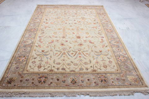 Jaipur White Hand Knotted 60 X 90 Area Rug 905-115651 Image 1