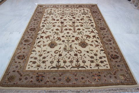 Jaipur White Hand Knotted 60 X 90 Area Rug 905-115651 Image 3