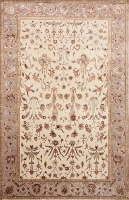 Jaipur White Hand Knotted 60 X 90 Area Rug 905-115651 Image 0