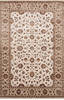 Jaipur White Hand Knotted 60 X 91  Area Rug 905-115654 Thumb 0