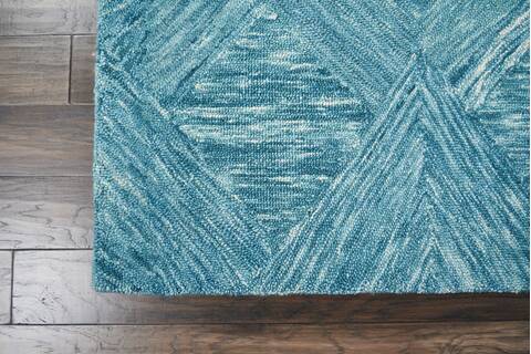 Nourison Linked Blue 80 X 106 Area Rug 805-115675 Image 1