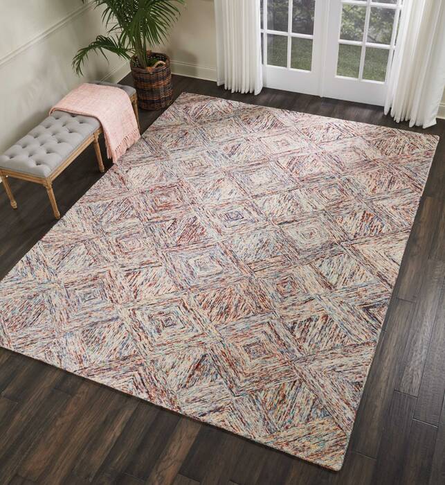 Nourison Linked Multicolor 80 X 106 Area Rug 805-115678 Image 3