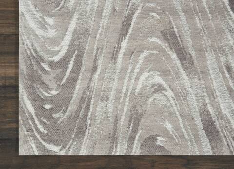 Nourison Organic Modern Grey Runner 23 X 76 Area Rug 805-115693 Image 1