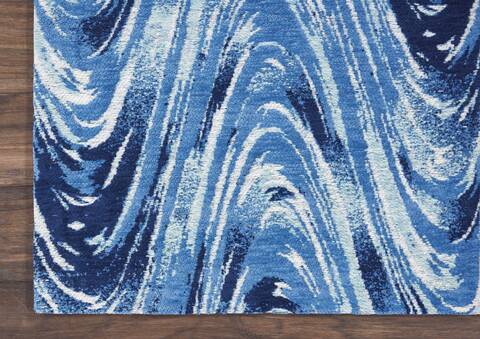Nourison Organic Modern Blue Runner 23 X 76 Area Rug 805-115694 Image 1