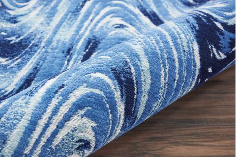 Nourison Organic Modern Blue Runner 23 X 76 Area Rug 805-115694 Image 2