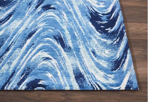 Nourison Organic Modern Blue Runner 23 X 76 Area Rug 805-115694 Image 3
