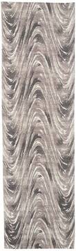 Nourison Organic Modern Grey Runner 6 to 9 ft Polyester Carpet 115695