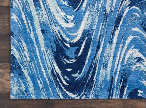 Nourison Organic Modern Blue 39 X 59 Area Rug 805-115701 Image 1