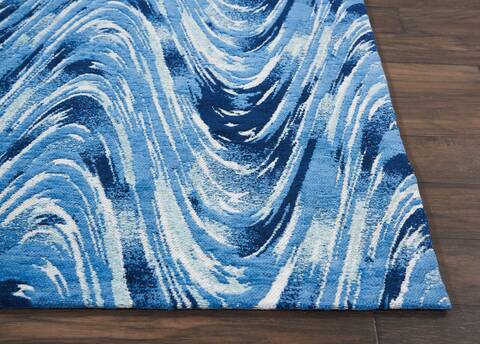 Nourison Organic Modern Blue 39 X 59 Area Rug 805-115701 Image 4