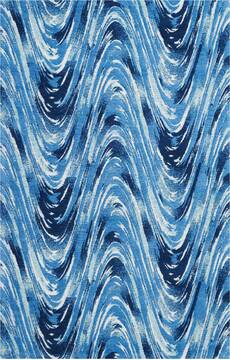 Nourison Organic Modern Blue 3'9" X 5'9" Area Rug  805-115701