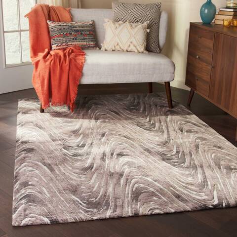 Nourison Organic Modern Grey 39 X 59 Area Rug 805-115702 Image 3