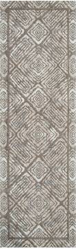 Nourison Organic Modern Grey Runner 6 to 9 ft Polyester Carpet 115705