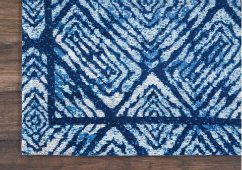 Nourison Organic Modern Blue Runner 23 X 76 Area Rug 805-115706 Image 1