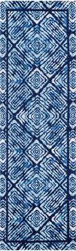 Nourison Organic Modern Blue Runner 2'3" X 7'6" Area Rug  805-115706