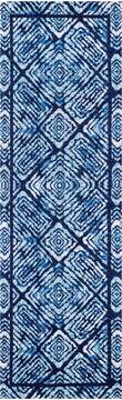 Nourison Organic Modern Blue Runner 2'3" X 7'6" Area Rug  805-115706