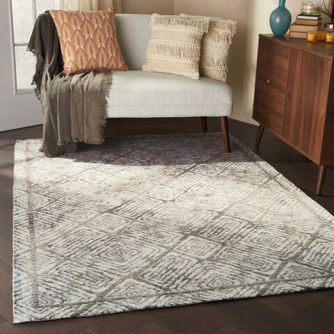 Nourison Organic Modern Grey 39 X 59 Area Rug 805-115711 Image 3