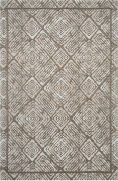 Nourison Organic Modern Grey Rectangle 4x6 ft Polyester Carpet 115711