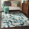 Nourison Organic Modern Blue 39 X 59 Area Rug  805-115716 Thumb 3