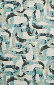 Nourison Organic Modern Blue 3'9" X 5'9" Area Rug  805-115716