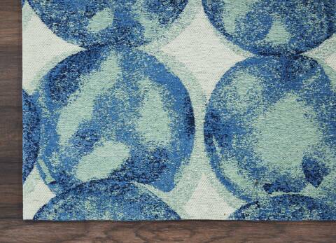 Nourison Organic Modern Blue 39 X 59 Area Rug 805-115722 Image 1