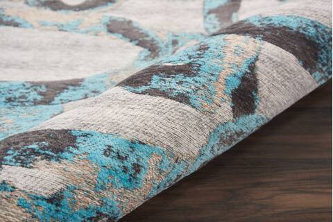 Nourison Organic Modern Blue Runner 23 X 76 Area Rug 805-115723 Image 2