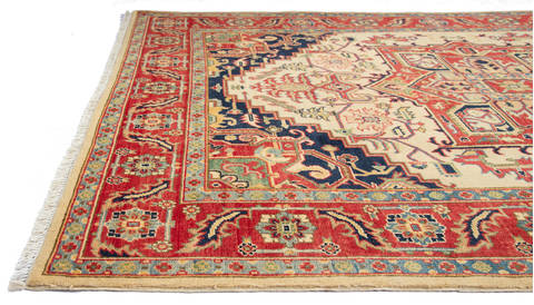 Heriz Beige Hand Knotted 510 X 79 Area Rug 700-115724 Image 4