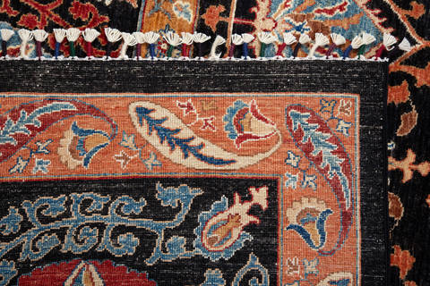 Chobi Black Hand Knotted 711 X 106 Area Rug 100-115733 Image 6