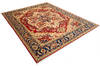 Heriz Red Hand Knotted 83 X 100 Area Rug 700-115744 Thumb 2