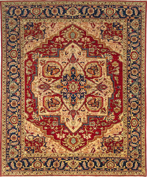 Heriz Red Hand Knotted 8'3" X 10'0"  Area Rug 700-115744