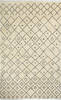 Moroccan White Hand Knotted 66 X 100  Area Rug 700-115750 Thumb 0