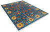 Chobi Blue Hand Knotted 82 X 101 Area Rug 700-115752 Thumb 2