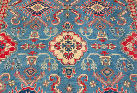 Kazak Blue Hand Knotted 711 X 911 Area Rug 700-115755 Image 4