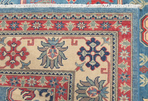 Kazak Blue Hand Knotted 711 X 911 Area Rug 700-115755 Image 6