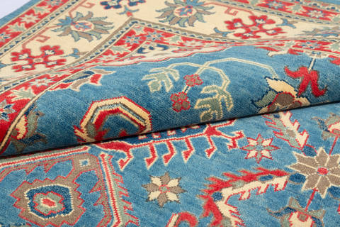 Kazak Blue Hand Knotted 711 X 911 Area Rug 700-115755 Image 7