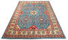 Kazak Blue Hand Knotted 711 X 911  Area Rug 700-115755 Thumb 1