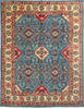 Kazak Blue Hand Knotted 711 X 911 Area Rug 700-115755 Thumb 0