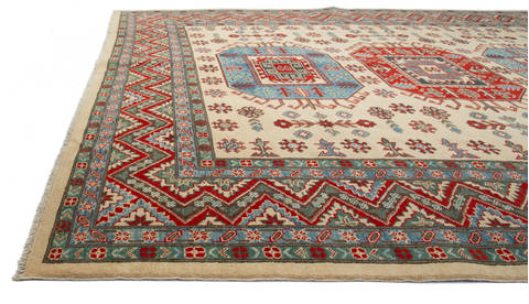 Kazak Beige Hand Knotted 710 X 95 Area Rug 700-115756 Image 3