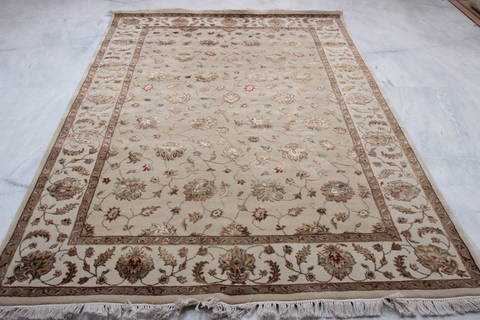 Jaipur Beige Hand Knotted 61 X 92 Area Rug 905-115763 Image 1