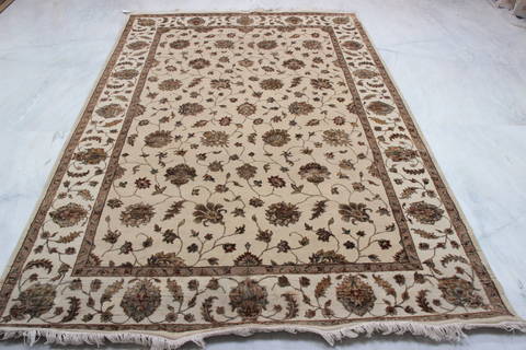 Jaipur Beige Hand Knotted 61 X 92 Area Rug 905-115763 Image 3