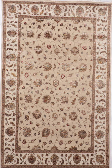 Jaipur Beige Hand Knotted 61 X 92 Area Rug 905-115763 Image 0