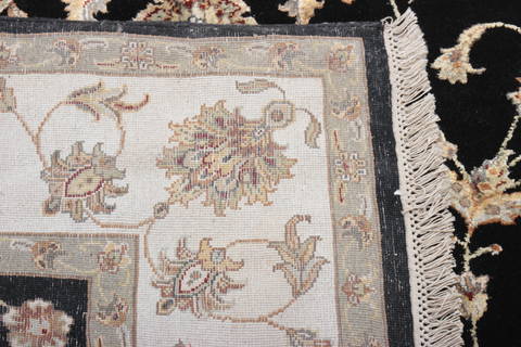 Jaipur Black Hand Knotted 60 X 90 Area Rug 905-115766 Image 4