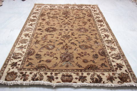 Jaipur Yellow Hand Knotted 61 X 90 Area Rug 905-115768 Image 3
