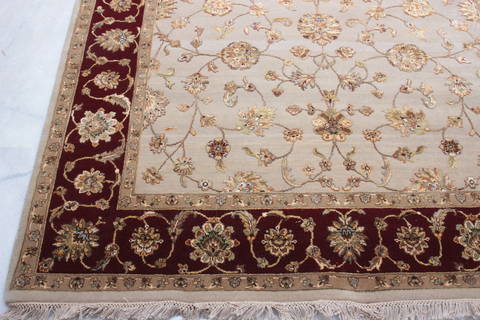 Jaipur Beige Hand Knotted 61 X 92 Area Rug 905-115772 Image 2