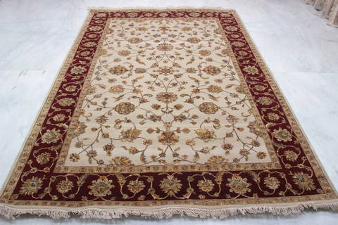 Jaipur Beige Hand Knotted 61 X 92 Area Rug 905-115772 Image 3