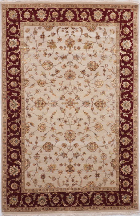 Jaipur Beige Hand Knotted 61 X 92 Area Rug 905-115772 Image 0