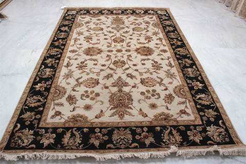 Jaipur White Hand Knotted 62 X 93 Area Rug 905-115773 Image 3