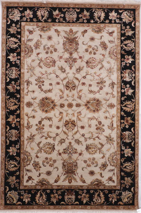 Jaipur White Hand Knotted 62 X 93 Area Rug 905-115773 Image 0